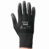 POLYURETHANE PALM COATED GLOVE, SIZE 9, BLACK